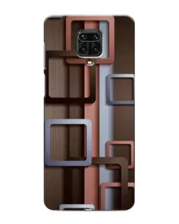Чехол для Xiaomi Redmi Note 9S с картинкой «Коричневые объемные квадраты» Чехол для Xiaomi Redmi Note 9S с картинкой «Коричневые объемные квадраты»