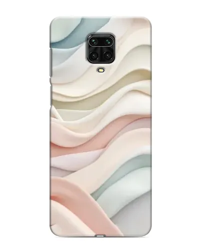 Чехол для Xiaomi Redmi Note 9S с картинкой «Пастельные нежные волны»