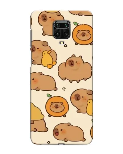 Чехол для Xiaomi Redmi Note 9S с картинкой «Капибары с апельсинами»