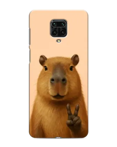 Чехол для Xiaomi Redmi Note 9S с картинкой «Капибара виктория»