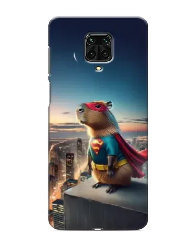 Чехол для Xiaomi Redmi Note 9S с картинкой «Капи-мен супергерой»
