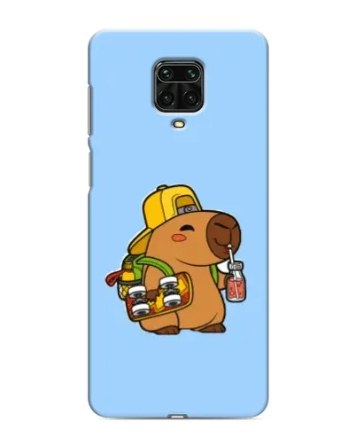 Чехол для Xiaomi Redmi Note 9S с картинкой «Капибара на скейте»