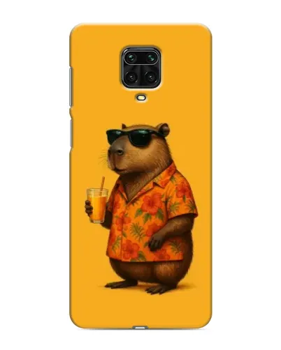 Чехол для Xiaomi Redmi Note 9S с картинкой «Капибара на отдыхе»