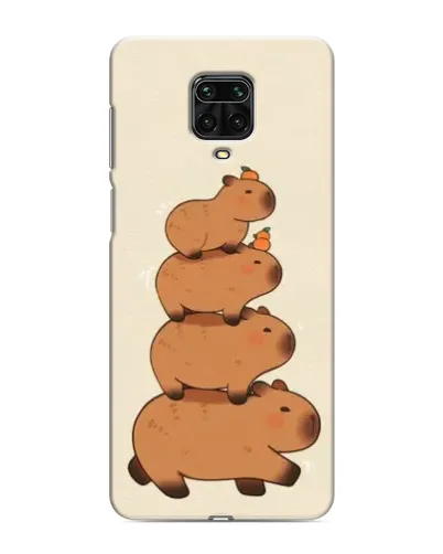 Чехол для Xiaomi Redmi Note 9S с картинкой «Башня из капибар»