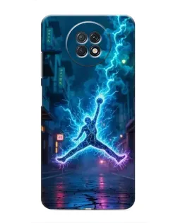 Чехол для Xiaomi Redmi Note 9T с картинкой «Jordan Gold Jumpman»