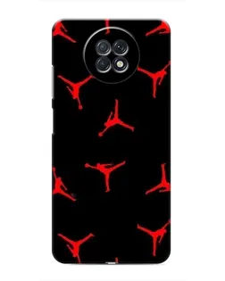 Чехол для Xiaomi Redmi Note 9T с картинкой «Jordan Red Pattern»