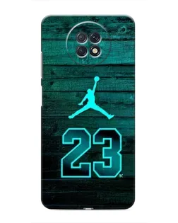 Чехол для Xiaomi Redmi Note 9T с картинкой «Jordan Cyan 23»