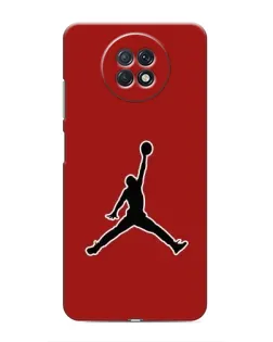 Чехол для Xiaomi Redmi Note 9T с картинкой «Jordan Red Back»