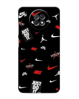 Чехол для Xiaomi Redmi Note 9T с картинкой «Nike Mix Pattern»