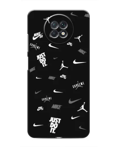Чехол для Xiaomi Redmi Note 9T с картинкой «Nike Black Pattern» Чехол для Xiaomi Redmi Note 9T с картинкой «Nike Black Pattern»