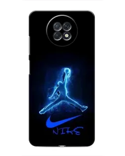 Чехол для Xiaomi Redmi Note 9T с картинкой «Jordan Neon Blue»