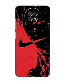 Чохол для Xiaomi Redmi Note 9T з картинкою «Червоні бризки Nike»