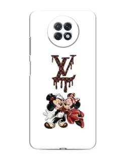 Чехол для Xiaomi Redmi Note 9T с картинкой «LV и Микки Маус»