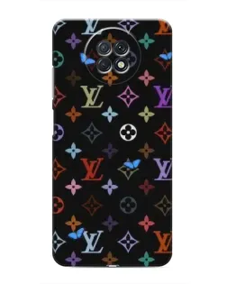 Чехол для Xiaomi Redmi Note 9T с картинкой «Цветная монограмма LV»