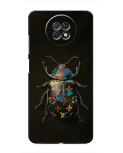 Чехол для Xiaomi Redmi Note 9T с картинкой «LV — мраморный принт»