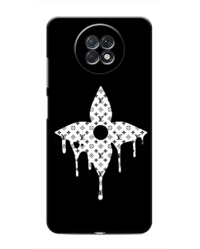 Чехол для Xiaomi Redmi Note 9T с картинкой «Цветочная монограмма»