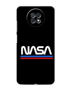 Чехол для Xiaomi Redmi Note 9T с картинкой «NASA — классика Red Blue»