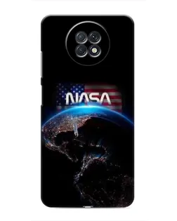 Чехол для Xiaomi Redmi Note 9T с картинкой «Земля из космоса NASA»
