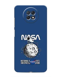 Чехол для Xiaomi Redmi Note 9T с картинкой «NASA — лунная миссия»