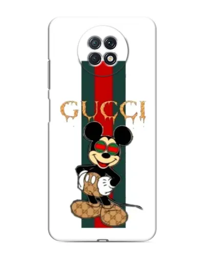 Чехол для Xiaomi Redmi Note 9T с картинкой «Микки Маус Gucci — полосы» Чехол для Xiaomi Redmi Note 9T с картинкой «Микки Маус Gucci — полосы»