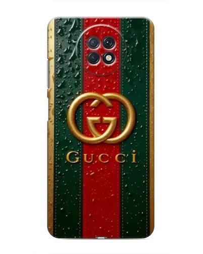 Чехол для Xiaomi Redmi Note 9T с картинкой «Gucci — фирменная полоса и золото» Чехол для Xiaomi Redmi Note 9T с картинкой «Gucci — фирменная полоса и золото»