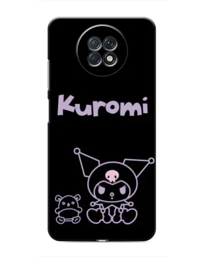 Чехол для Xiaomi Redmi Note 9T с картинкой «Kuromi — черный минимализм»