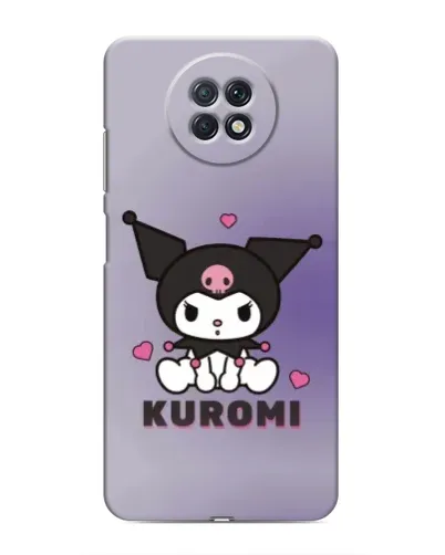Чехол для Xiaomi Redmi Note 9T с картинкой «Kuromi — фиолетовый арт»