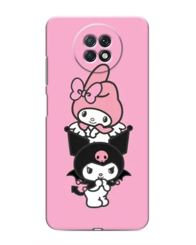 Чехол для Xiaomi Redmi Note 9T с картинкой «My Melody и Kuromi»