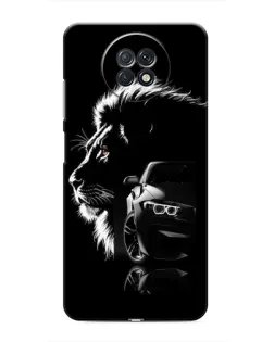Чехол для Xiaomi Redmi Note 9T с картинкой «BMW и лев»