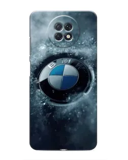 Чехол для Xiaomi Redmi Note 9T с картинкой «Логотип BMW — лед»