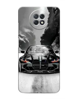 Чехол для Xiaomi Redmi Note 9T с картинкой «BMW — акварельный дрифт»