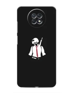 Чохол для Xiaomi Redmi Note 9T з картинкою «PUBG — силует воїна»