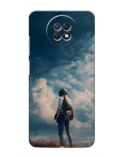Чохол для Xiaomi Redmi Note 9T з картинкою «Герой PUBG на скелі»