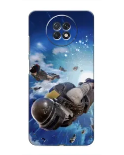 Чохол для Xiaomi Redmi Note 9T з картинкою «Десант PUBG — стрибок»