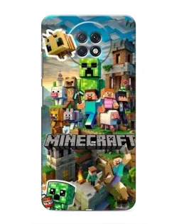 Чохол для Xiaomi Redmi Note 9T з картинкою «Замок Minecraft»