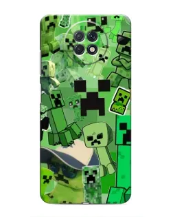Чохол для Xiaomi Redmi Note 9T з картинкою «Кріпери Minecraft»