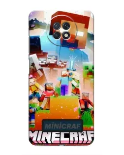Чохол для Xiaomi Redmi Note 9T з картинкою «Minecraft герої гри»