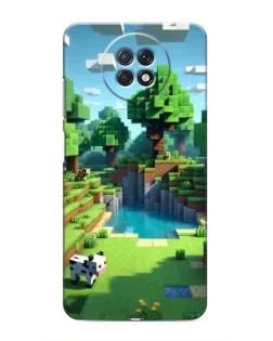 Чехол для Xiaomi Redmi Note 9T с картинкой «Minecraft летний день»