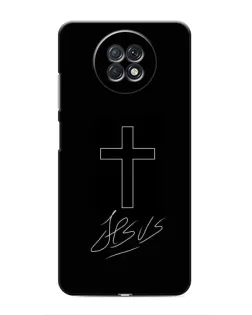 Чехол для Xiaomi Redmi Note 9T с картинкой «Графический крест Jesus» Чехол для Xiaomi Redmi Note 9T с картинкой «Графический крест Jesus»