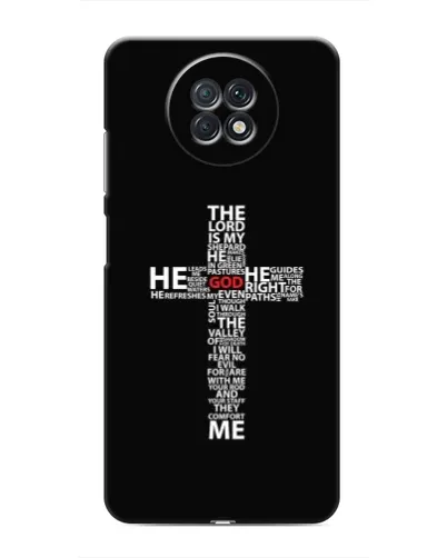 Чехол для Xiaomi Redmi Note 9T с картинкой «Текстовый крест» Чехол для Xiaomi Redmi Note 9T с картинкой «Текстовый крест»