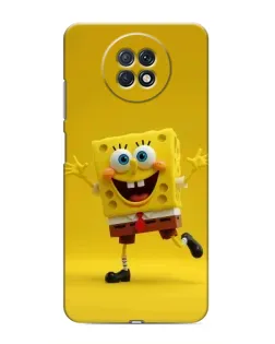 Чехол для Xiaomi Redmi Note 9T с картинкой «Позитивный Губка Боб»