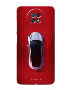 Чохол для Xiaomi Redmi Note 9T з картинкою «Tesla Top View»
