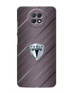 Чохол для Xiaomi Redmi Note 9T з картинкою «Металева текстура Tesla»