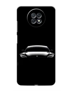 Чохол для Xiaomi Redmi Note 9T з картинкою «Фари Tesla Night»