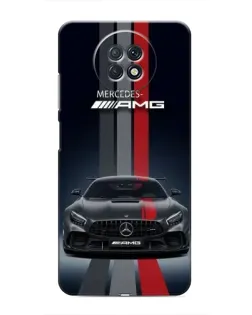 Чехол для Xiaomi Redmi Note 9T с картинкой «Mercedes — белый карбон»