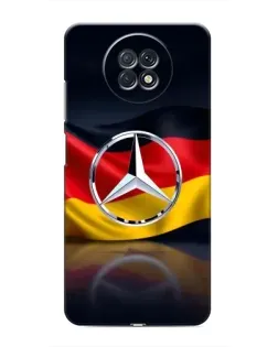 Чехол для Xiaomi Redmi Note 9T с картинкой «Mercedes — флаг Германии»