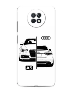 Чохол для Xiaomi Redmi Note 9T з картинкою «Audi — контрастний дизайн»