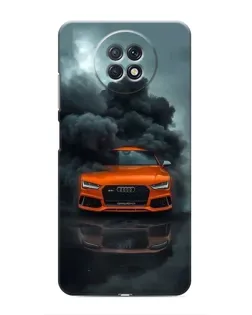 Чохол для Xiaomi Redmi Note 9T з картинкою «Audi у хмарах диму»