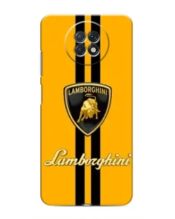 Чехол для Xiaomi Redmi Note 9T с картинкой «Lamborghini Stripe желтый»