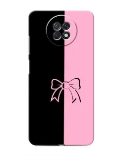 Чехол для Xiaomi Redmi Note 9T с картинкой «Половинки банта»